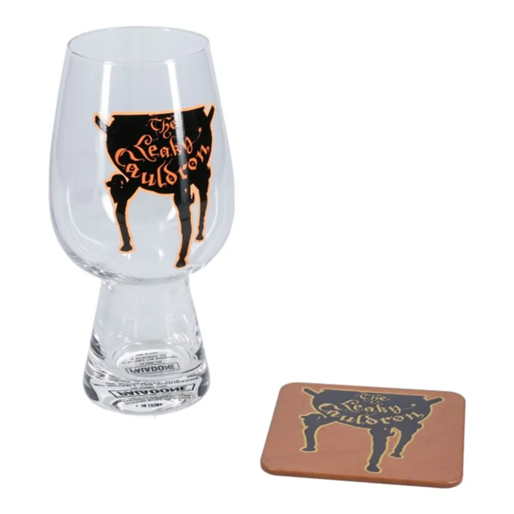 Harry Potter: Leaky Cauldron Glass & Coaster Set 