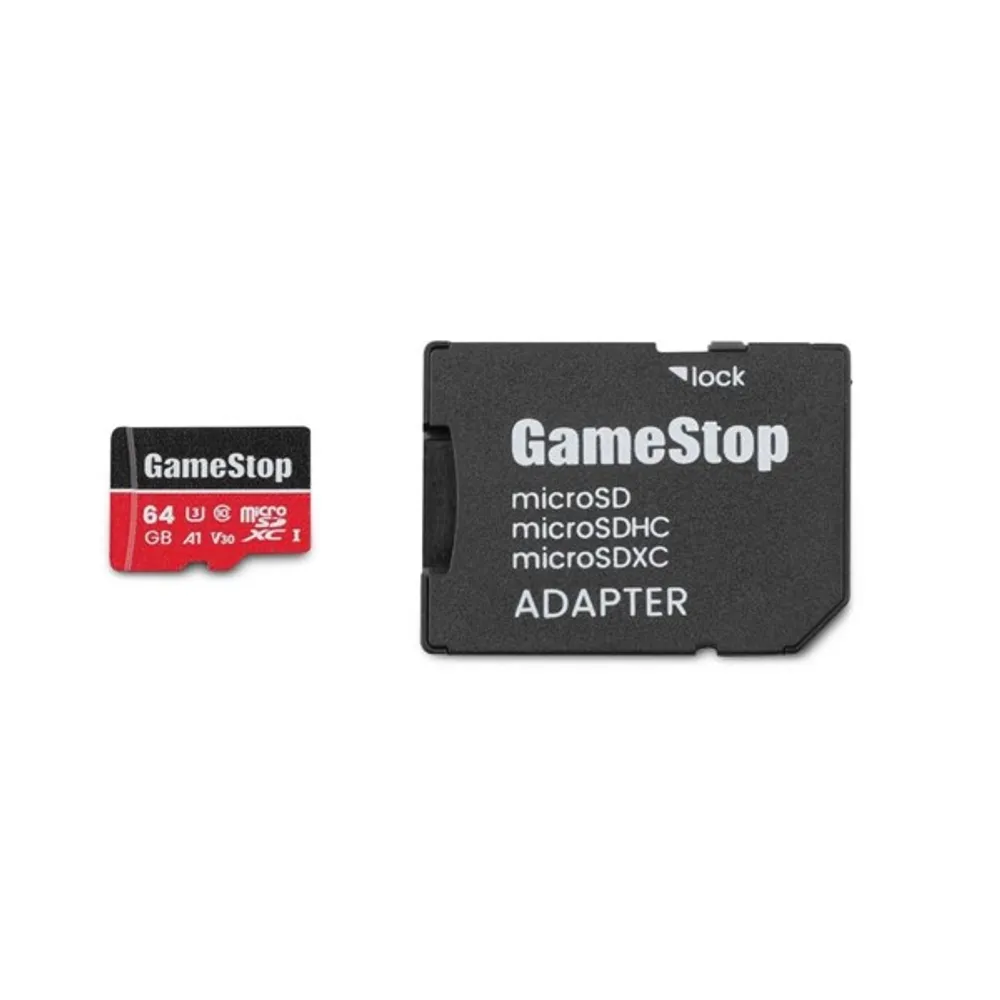GameStop 64GB U3 Micro SD Card with Adapter 