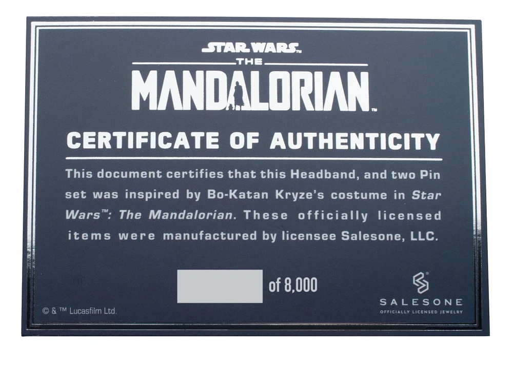 The Mandalorian: Bo-Katan Headband & Pin Set 