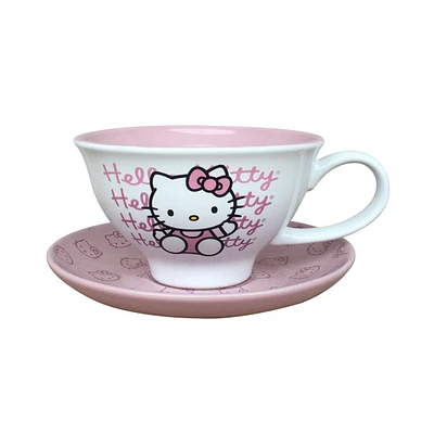 Tasse à thé et soucoupe Hello Kitty 