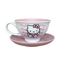 Tasse à thé et soucoupe Hello Kitty 