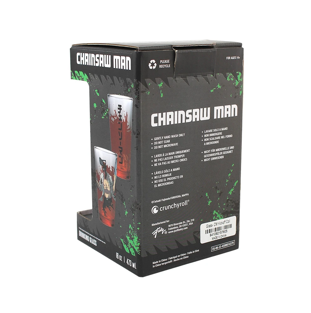 Chainsaw Man Red Pint Glass 