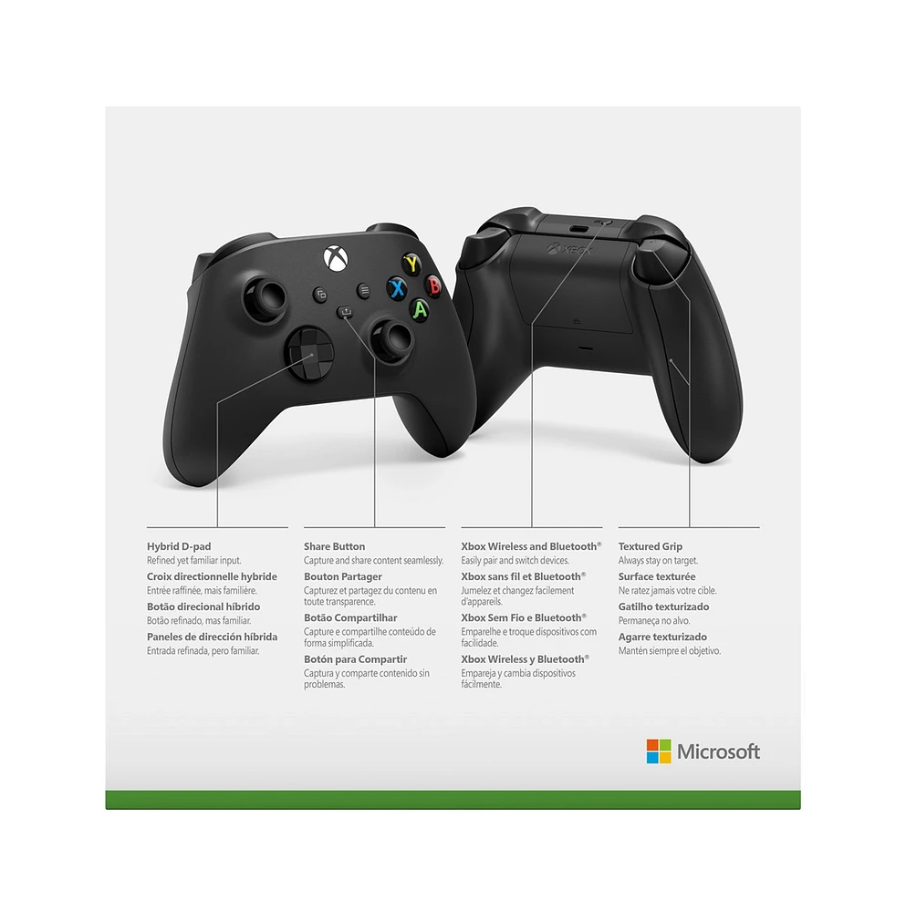 Manette sans fil Xbox - Noir carbone 