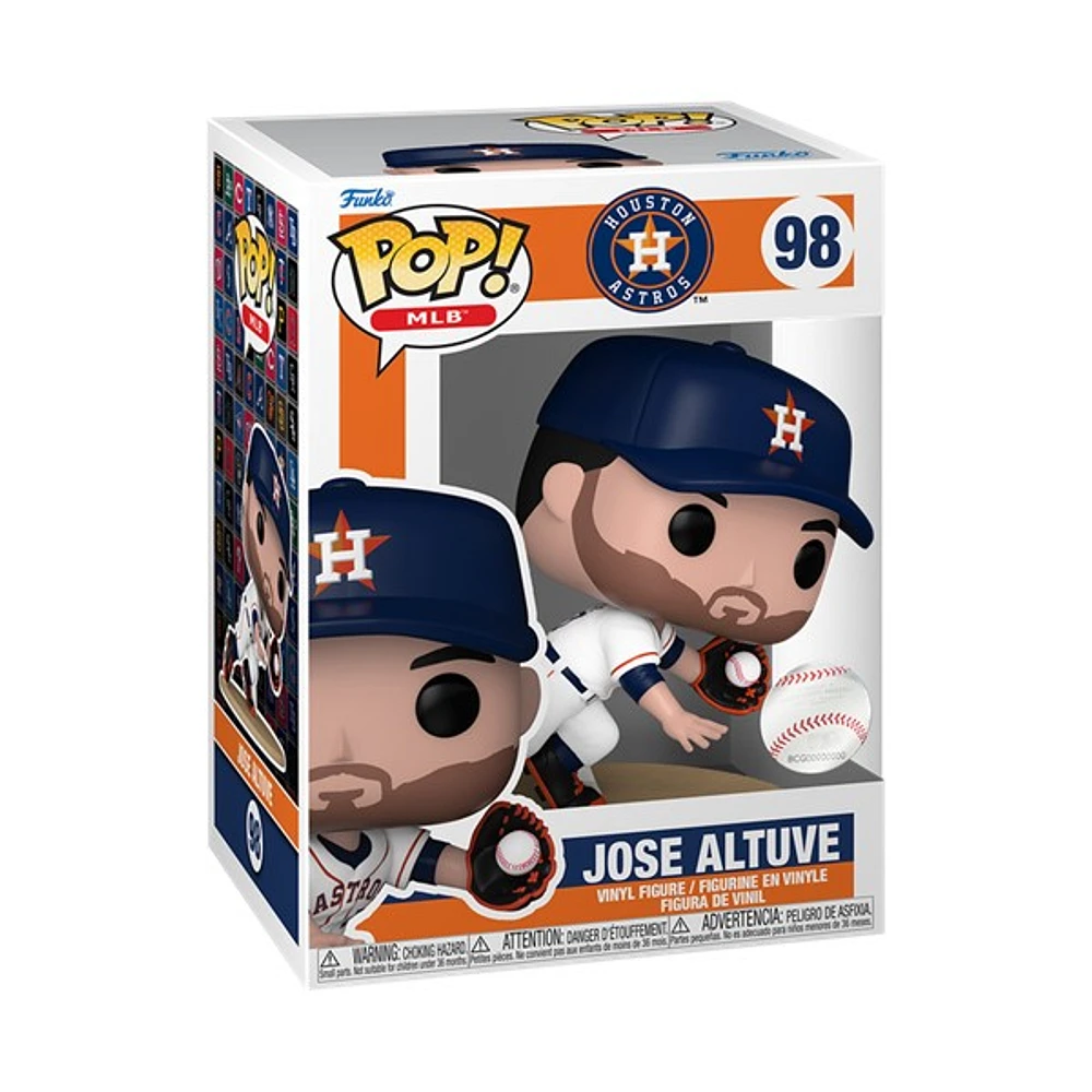 POP! MLB Jose Altuve Catching in White Jersey 