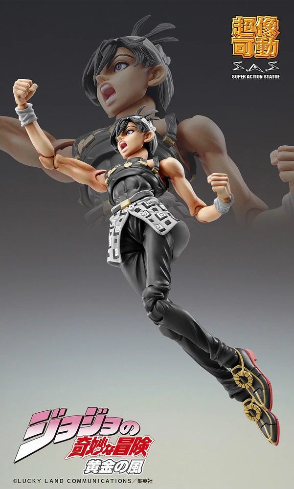 JoJo's Bizarre Adventure Part 5 Super Action Statue Narancia Ghirga & As Ver.Black 