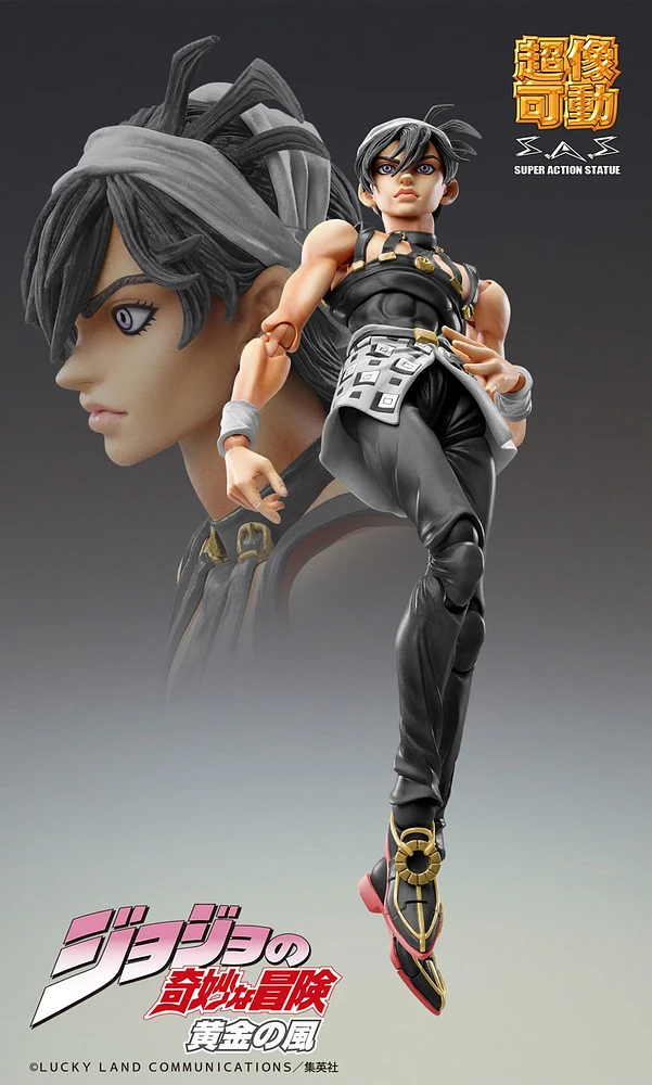 JoJo's Bizarre Adventure Part 5 Super Action Statue Narancia Ghirga & As Ver.Black 