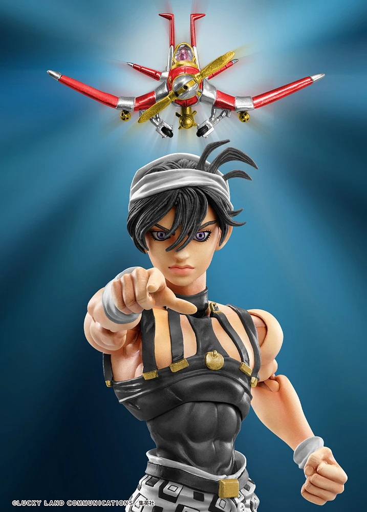 JoJo's Bizarre Adventure Part 5 Super Action Statue Narancia Ghirga & As Ver.Black 