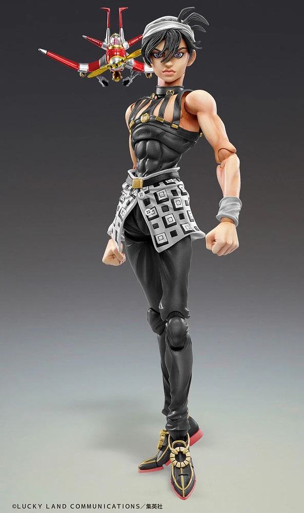 JoJo's Bizarre Adventure Part 5 Super Action Statue Narancia Ghirga & As Ver.Black 