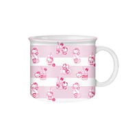 Tasse rayée rose Hello Kitty 