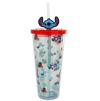Stitch Holiday Tumbler with Topper 