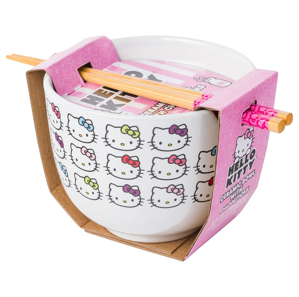 Hello Kitty Faces & Bows Ramen Bowl 
