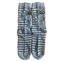 Chaussettes rayées grises Stitch 