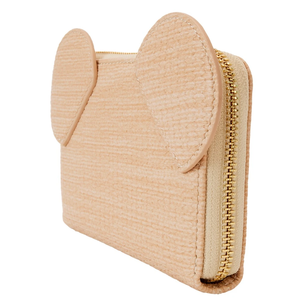 Mickey Mouse Woven Texture Zip Around Wallet 