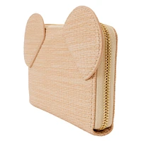 Mickey Mouse Woven Texture Zip Around Wallet 