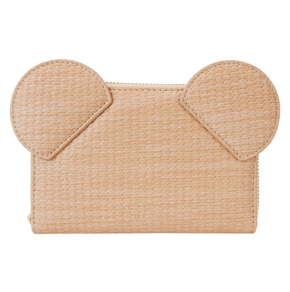 Mickey Mouse Woven Texture Zip Around Wallet 