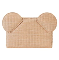 Mickey Mouse Woven Texture Zip Around Wallet 