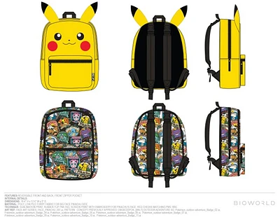 Pikachu Reversible Backpack 