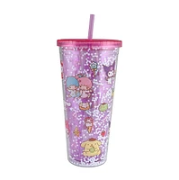 Gobelet à paillettes rose Hello Kitty & Friends 