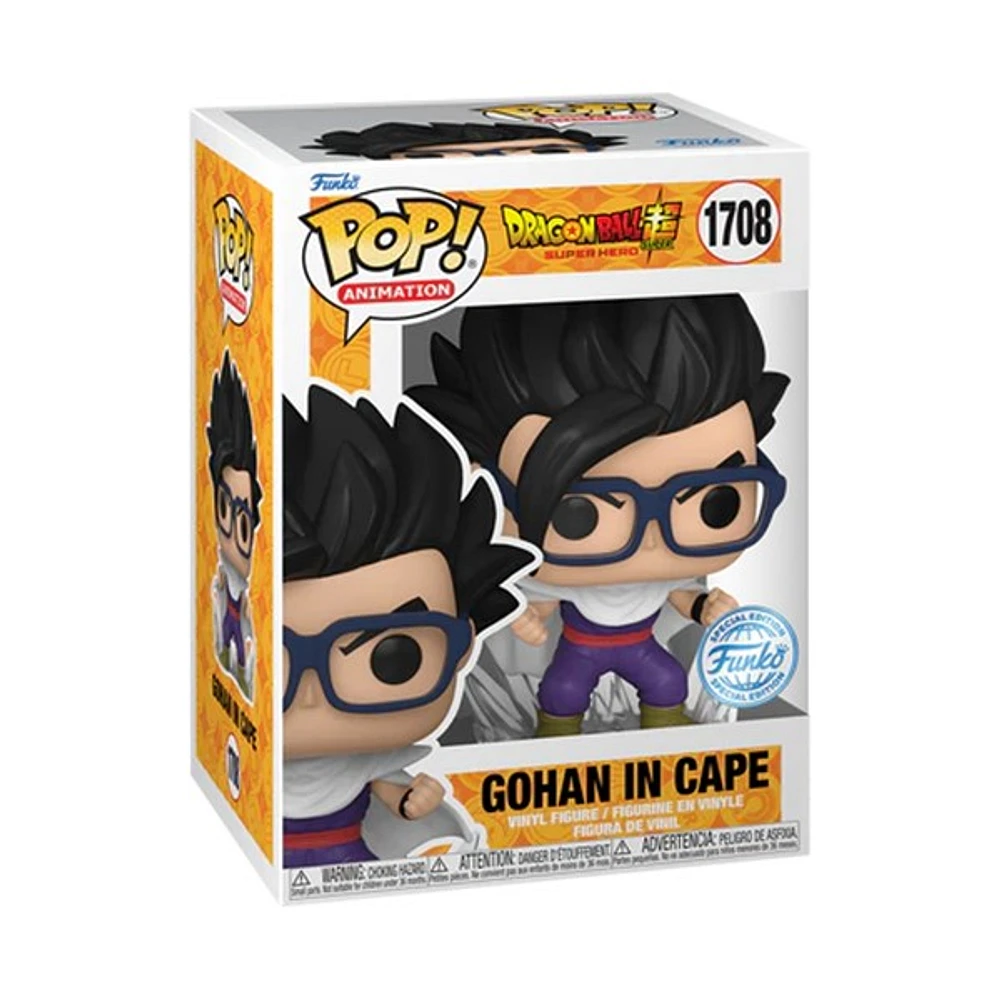 POP! Animation Dragon Ball Super: Super Hero - Gohan in Cape - 1 in 6 chances of getting the chase