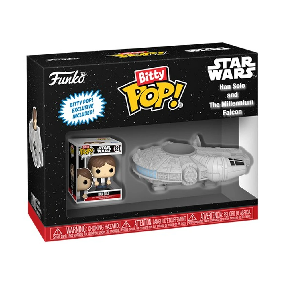 Bitty Pop! Rides Star Wars Han Solo and the Millennium Falcon 