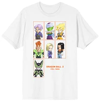 Dragon Ball Z Cell Saga Chibi T-shirt blanc (G) 