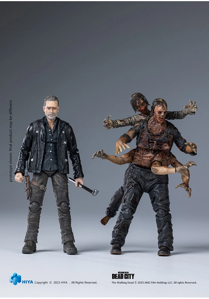 Walking Dead Dead City 4 Inch Negan Mini 1/18 Scale Action Figure 