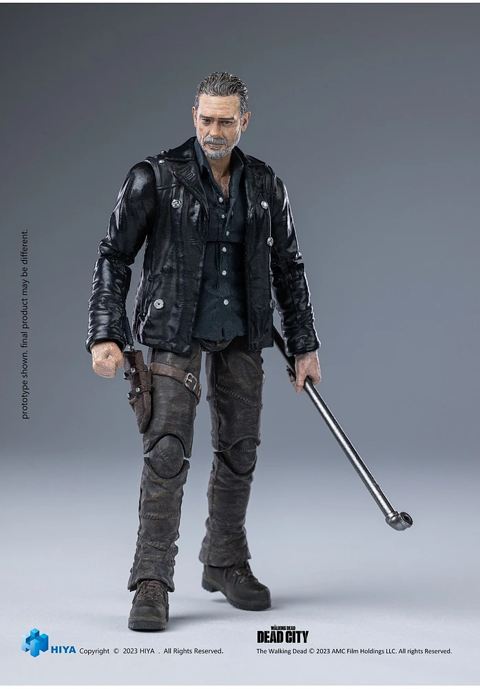 Walking Dead Dead City 4 Inch Negan Mini 1/18 Scale Action Figure 