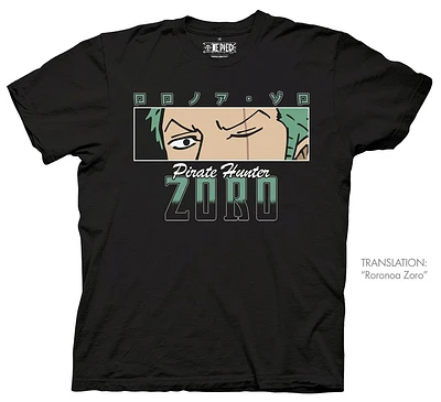 One Piece Zoro Eyes Black Tee (2XL) 