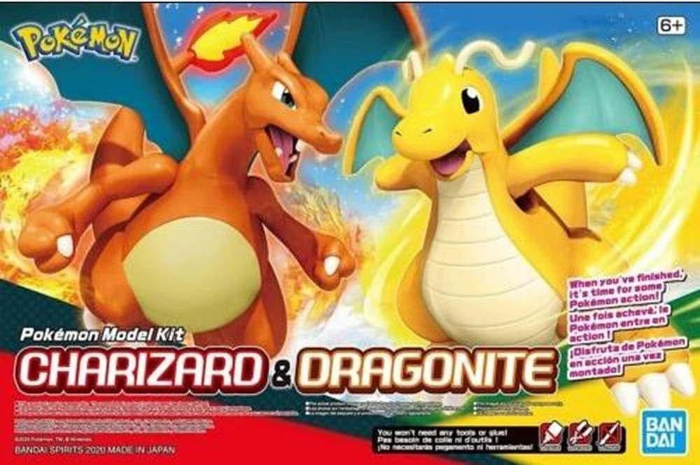 Bandai Pokémon Model Kit - Charizard & Dragonite 