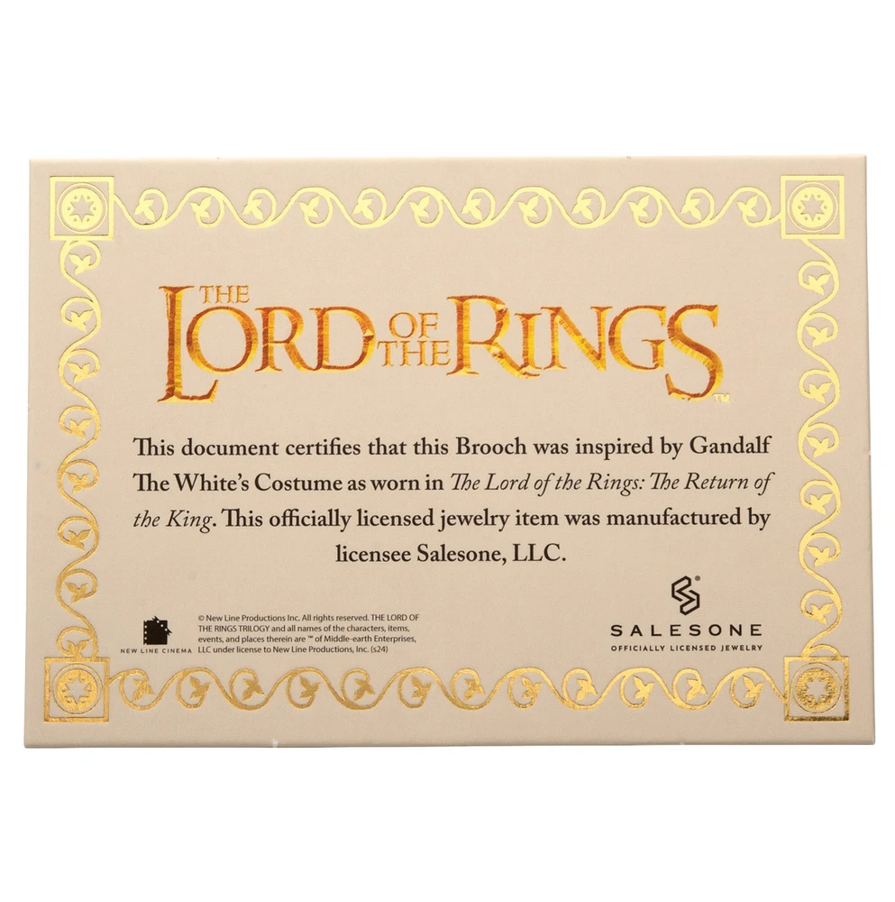 Lord of the Rings: Gandalf The White Brooch 