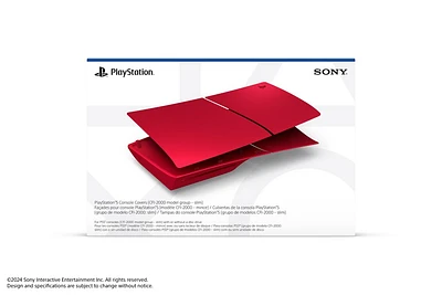 Façades pour console PlayStation 5 (groupe de modèles – mince) –  Rouge volcanique   