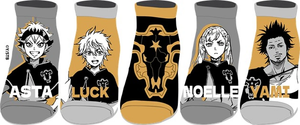 Lot de 5 socquettes Black Clover 