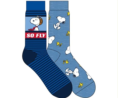 Peanuts : Chaussettes Snoopy So Fly 2 Pack 