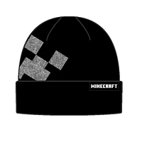 Minecraft Creeper Black & Grey Beanie 