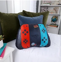 Oreiller Gamer Pro bleu et rouge 