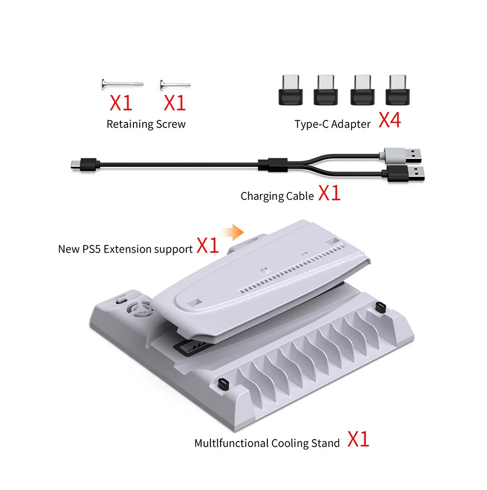 Biogenik Playstation 5 Charge/Cooling Stand (Slim Compatible) 