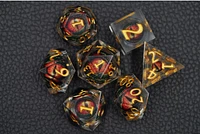 Biogenik Dragon Eye 7-Piece RPG Dice Set with Liquid Core 