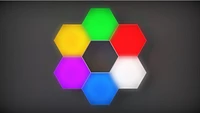 Bioglow Hexagon-shaped LED Wall Lights (6 pack) 