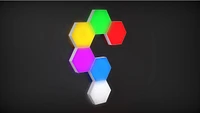 Bioglow Hexagon-shaped LED Wall Lights (6 pack) 