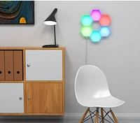 Bioglow Hexagon-shaped LED Wall Lights (6 pack) 