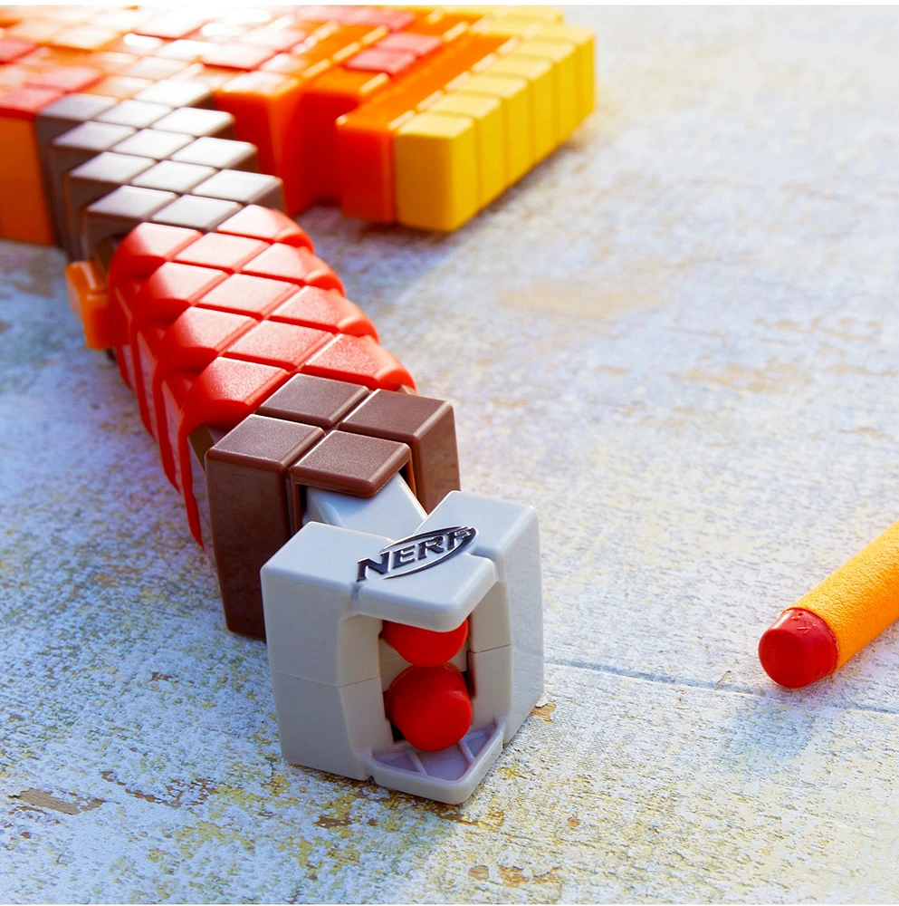 Nerf Minecraft Firebrand Dart Blasting Axe 