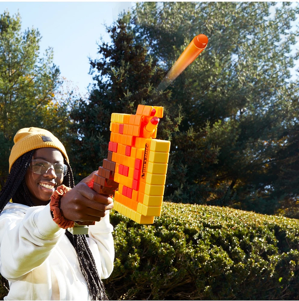 Nerf Minecraft Firebrand Dart Blasting Axe 