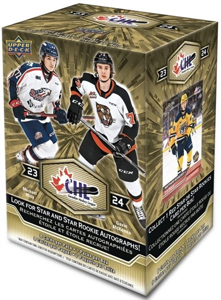 Upper Deck 2023/2024 Hockey CHL Blaster Box 