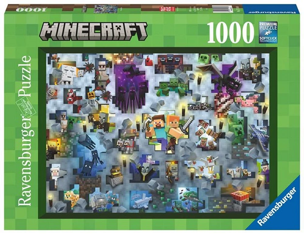 Minecraft Mobs 1000 Piece Puzzle 