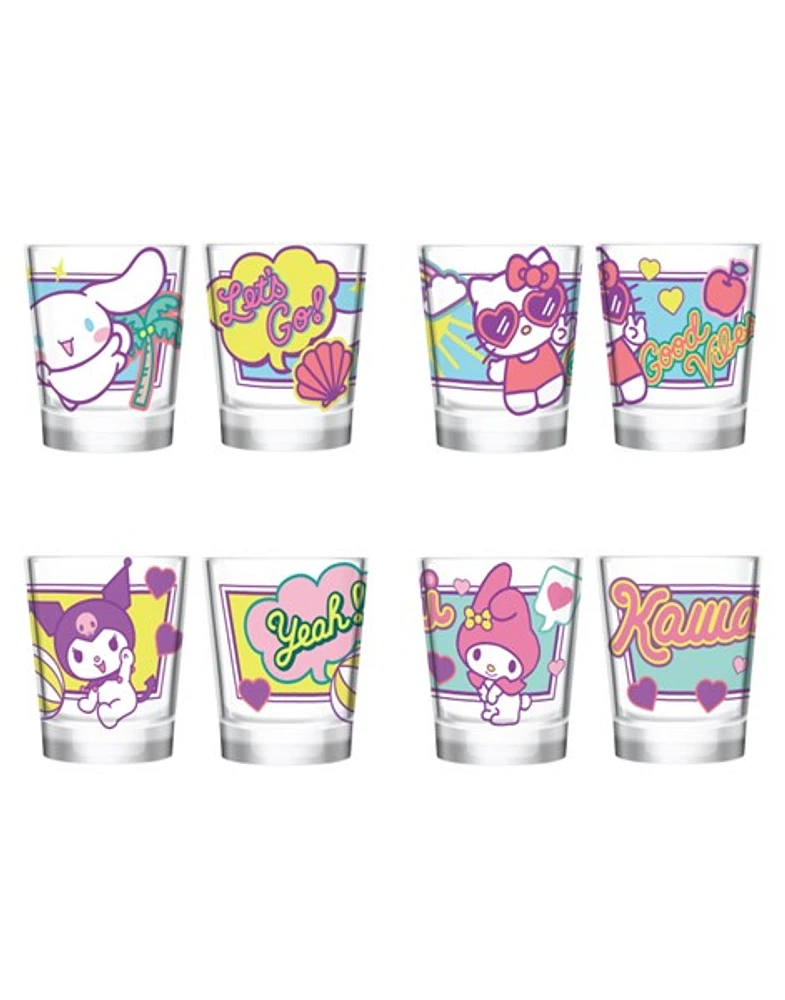 Hello Kitty & Friends Shot Glasses 4 Pack 