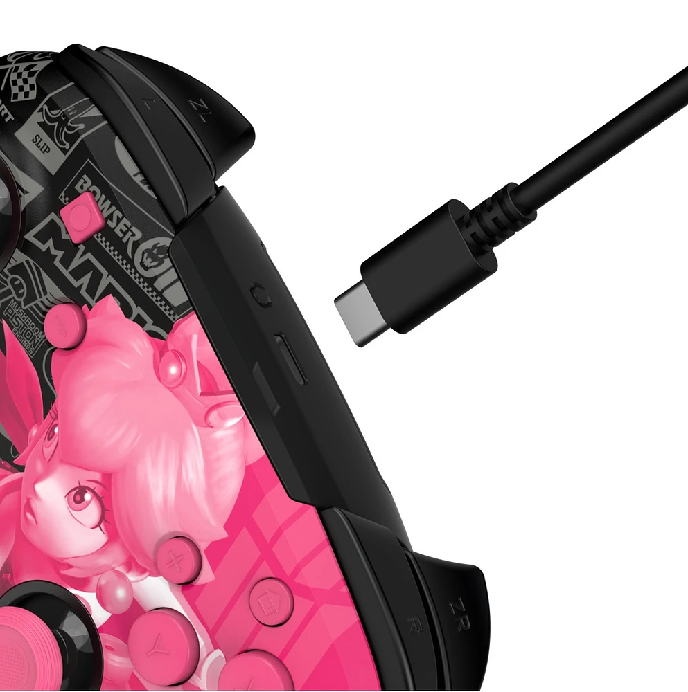 Rematch Glow Wireless Controller: Grand Prix Peach for Nintendo Switch 