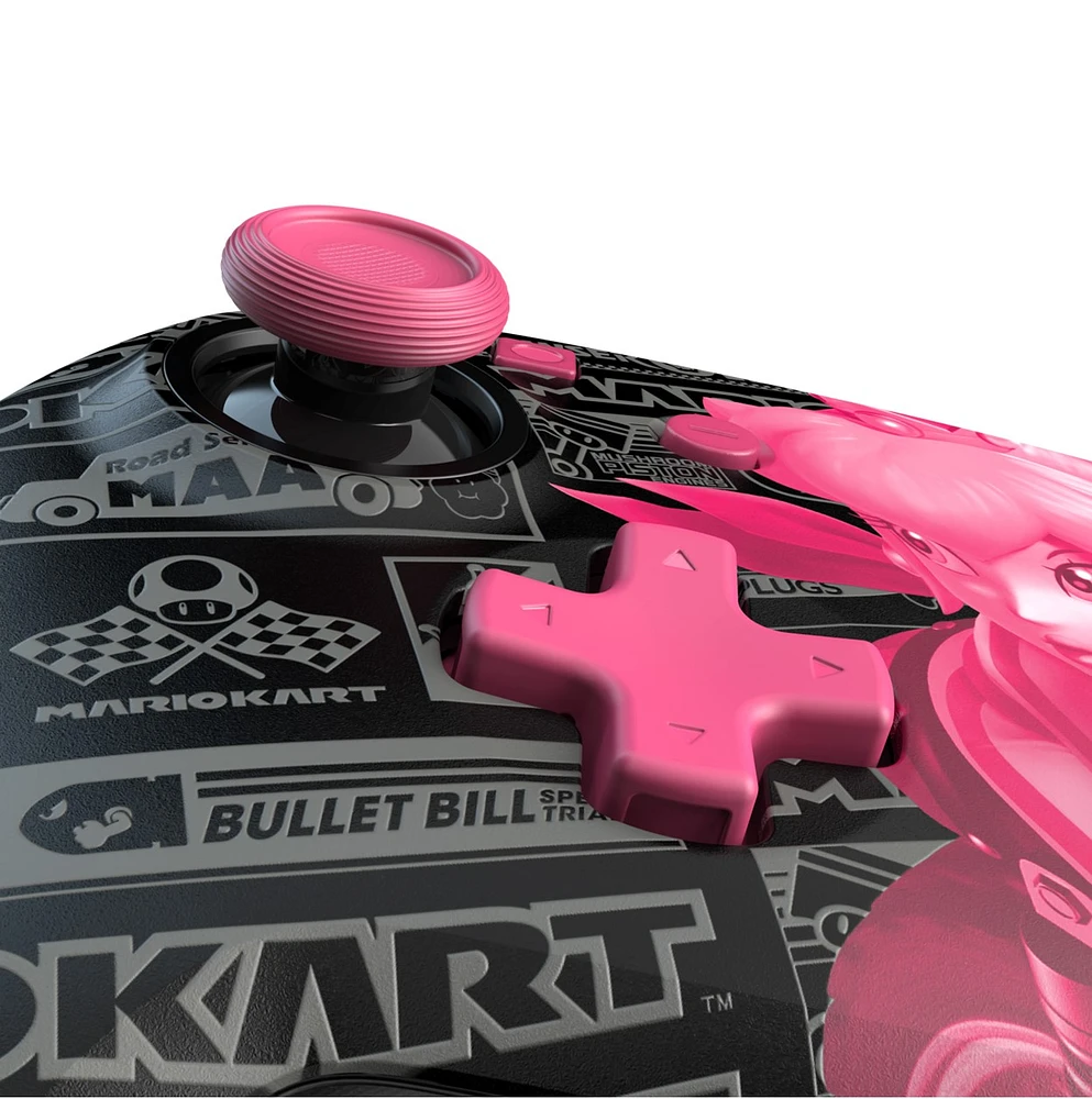 Rematch Glow Wireless Controller: Grand Prix Peach for Nintendo Switch 