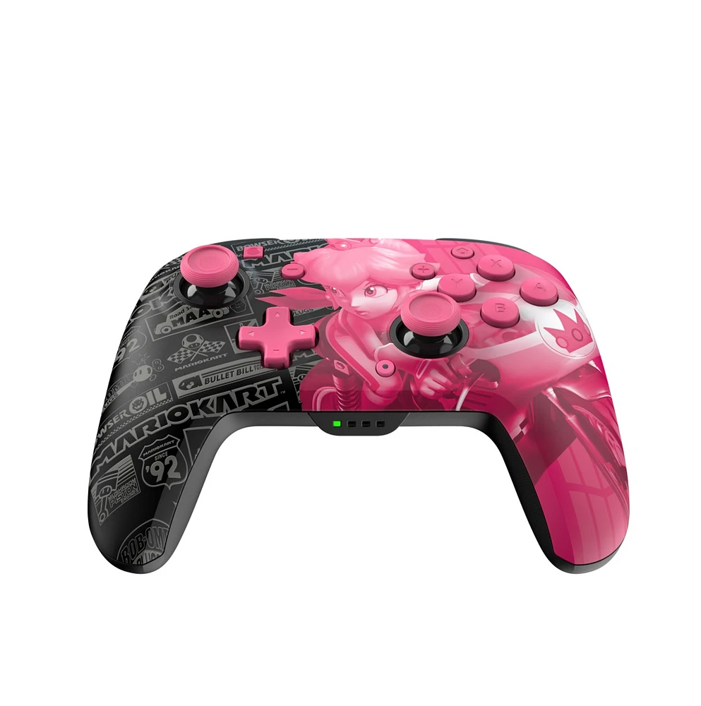 Rematch Glow Wireless Controller: Grand Prix Peach for Nintendo Switch 