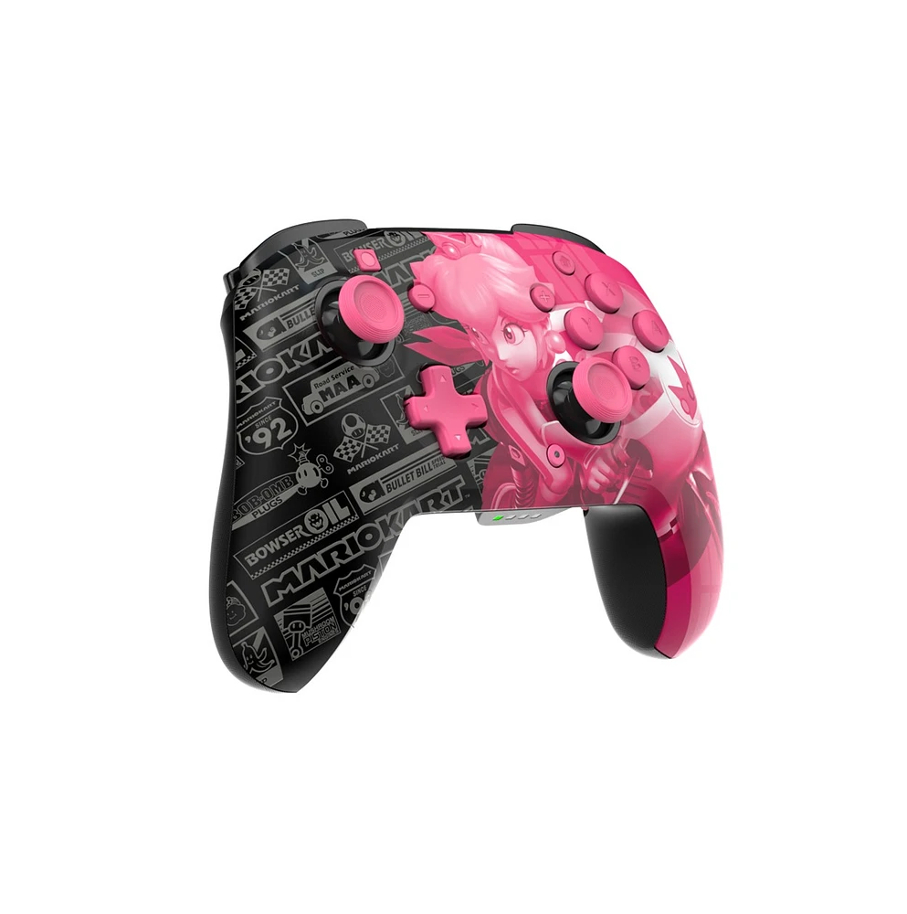 Rematch Glow Wireless Controller: Grand Prix Peach for Nintendo Switch 