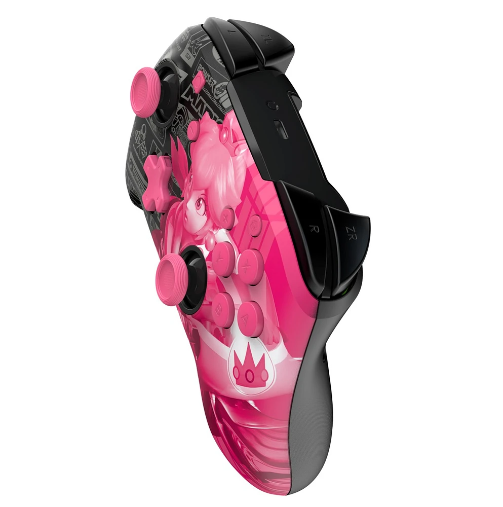 Rematch Glow Wireless Controller: Grand Prix Peach for Nintendo Switch 